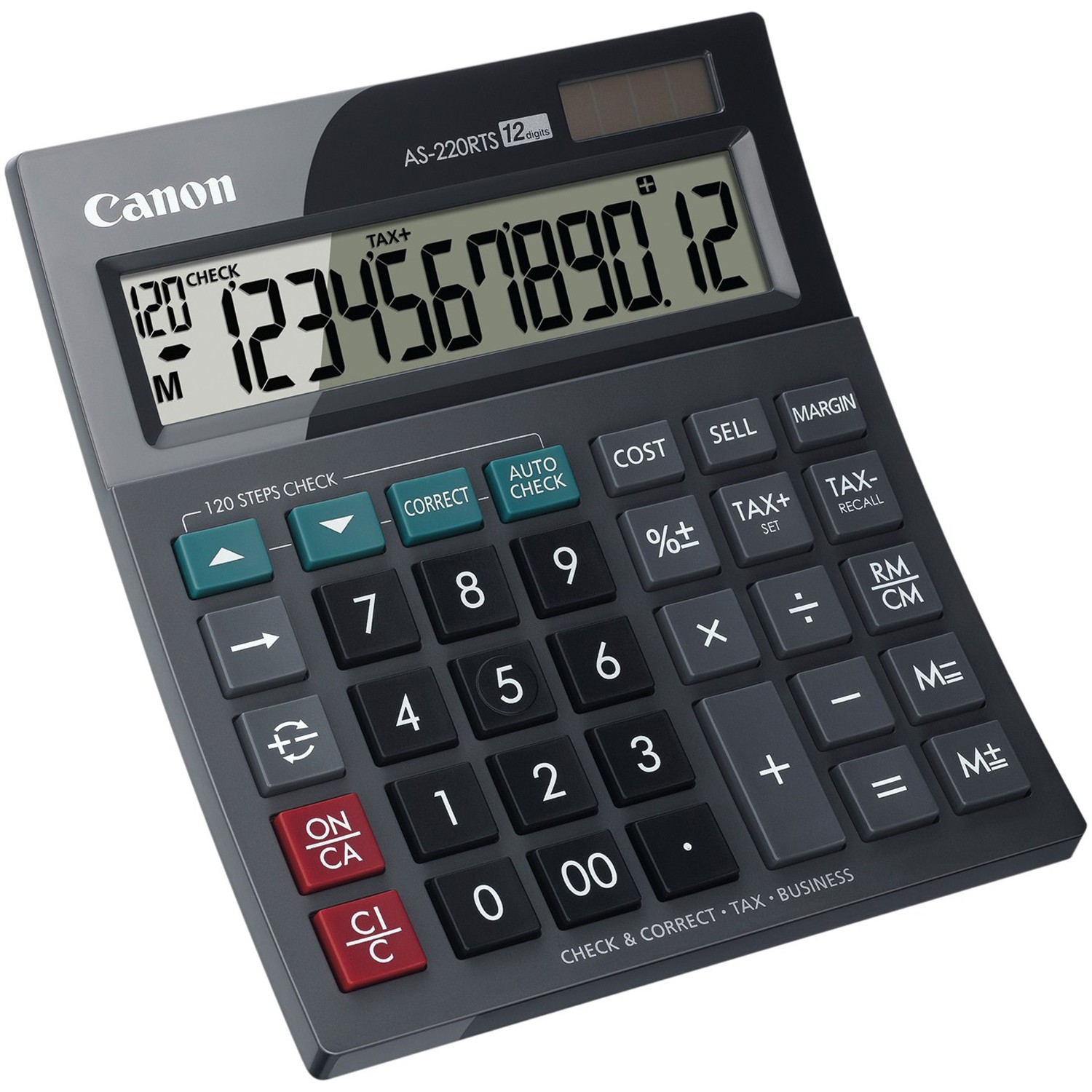Original Calculator As-220Rts Desktop 12 Digits, Size 150X134X36cm Office, School, Commercial Use: Default Title