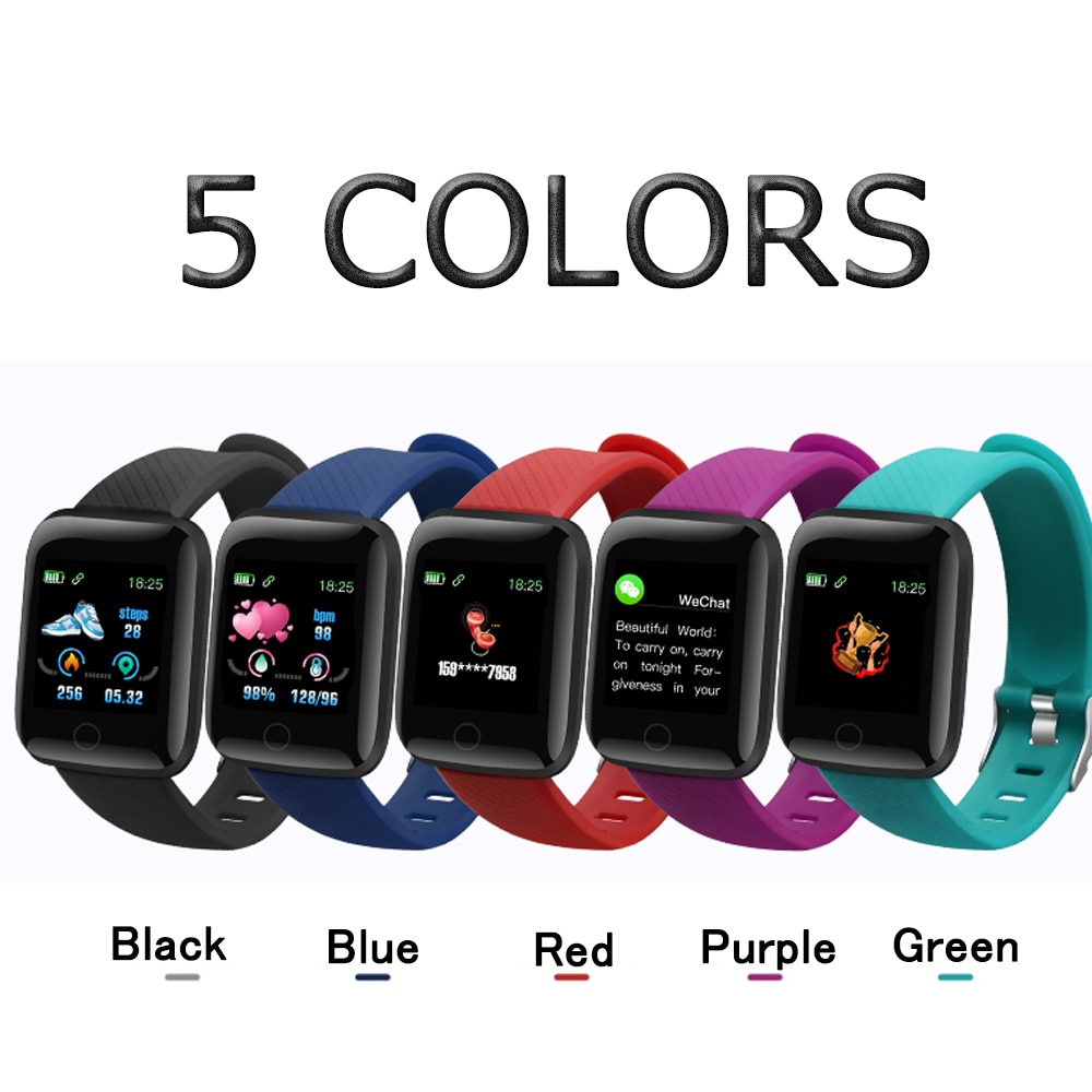 D13 montres intelligentes 116 Plus montre de fréquence cardiaque bracelet intelligent montres de sport bracelet intelligent étanche Smartwatch Android