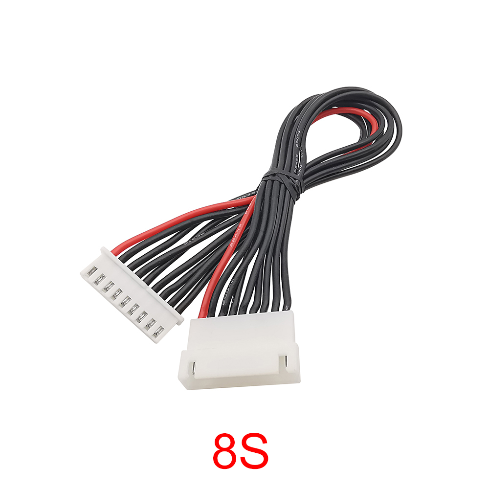 5 stk. 2s 3s 4s 5s 6s 7s 8s lipo-balanceledning, forlængerkabel, opladet ledning, 22 awg 20cm jst-xh-stik, silikonekabel: Guld