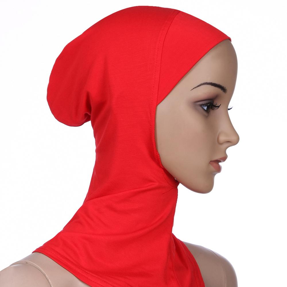 PEIFU-gorro de baño Hijab interno para Mujer, Turbante elástico islámico musulmán, Turbante envolvente para el capó, gorros de baño para Mujer: red