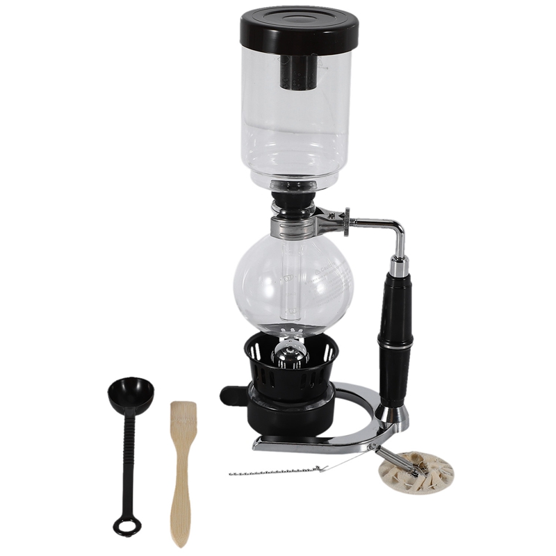 Máquina de café de sifón manual, cafetera al vacío, sifón duradero, resistente al calor, filtro para máquina de café para uso doméstico para Cocina: Default Title