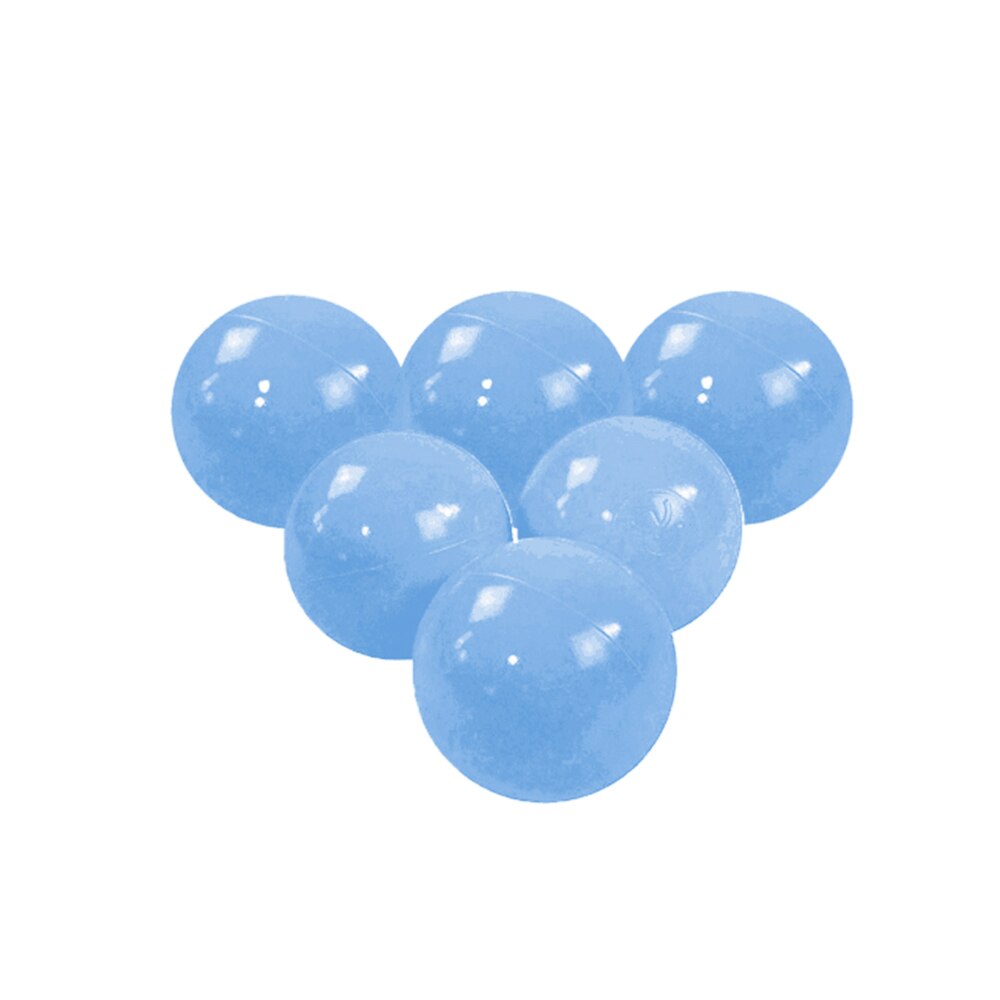 7cm Plastic Pit Balls - 50pcs Safe Eco-friendly Children Play Pool Ball Toy, Longer Lasting for Infant Baby Toddler Kids Age: Pastel Blue