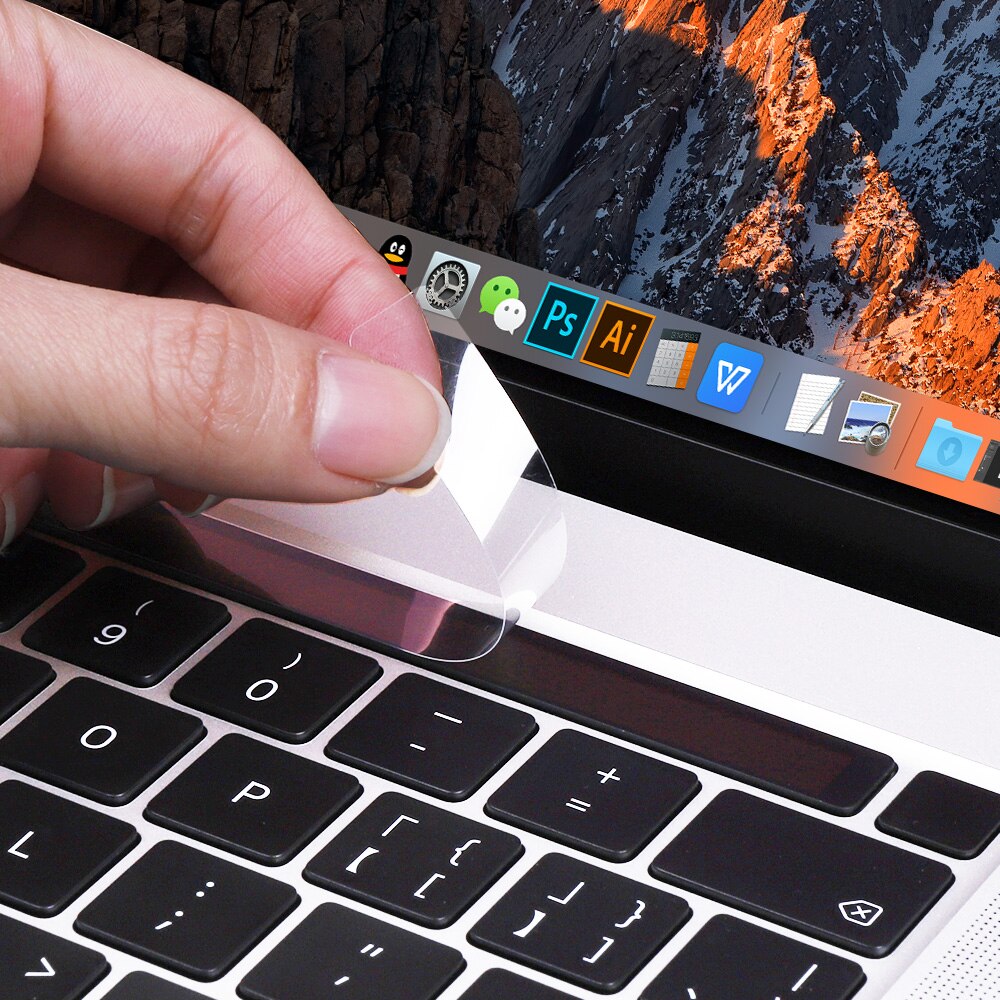 Touch bar protector klistremerke film for utgitt macbook pro 16 &quot; 13 15 med touch bar modell  a2159 a2289 a1706 a1989 a 2141