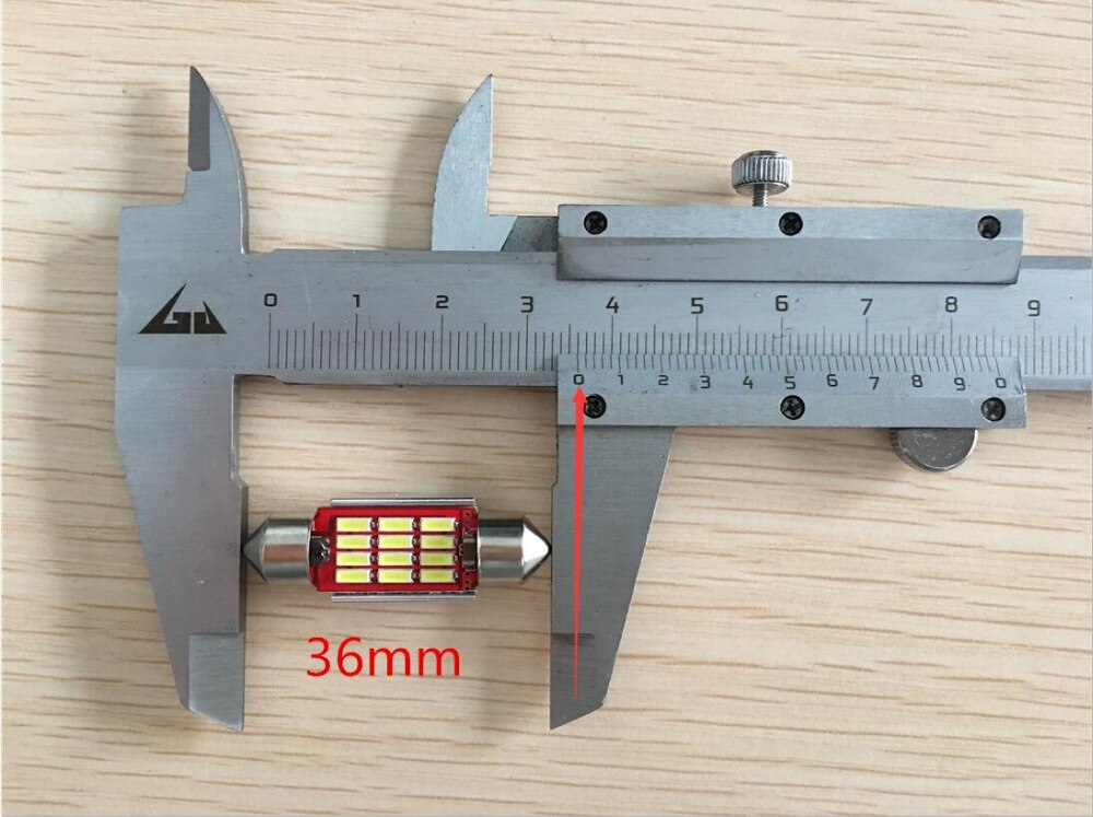 10Pcs 36Mm C5W C10W 12 Smd 4014 Led Lamp Canbus Foutloos Auto Festoen Lamp Interieur Licht