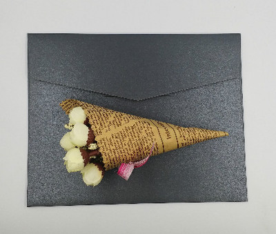 Sobres de papel perlado multicolor exquisito, 50 piezas, 23x16cm, invitación de negocios, sobres de invitación de de boda: Negro