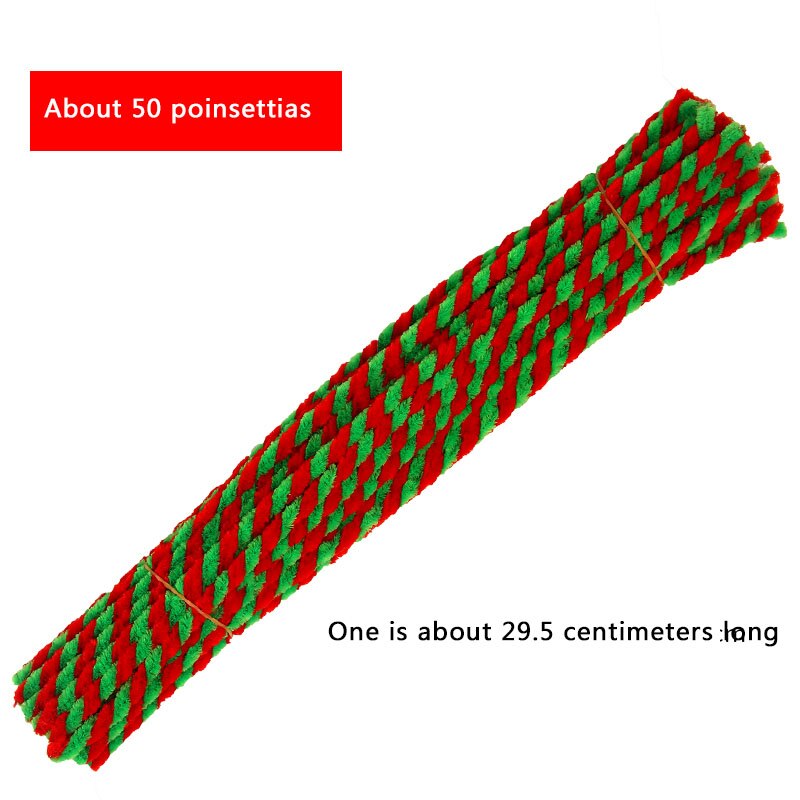 B.F.brother craft supplies crafts diy hobbies crafts materials for diy pipe cleaner chenille Christmas pipe cleaners: Green / 100