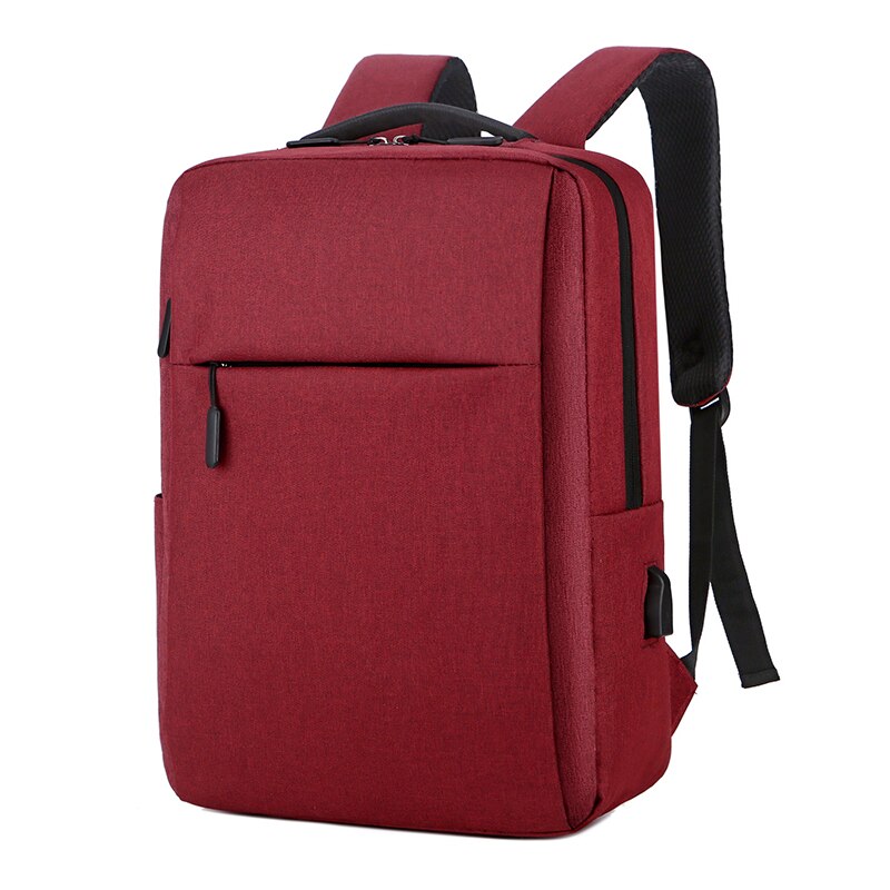 Anti-theft Bag Men Laptop Rucksack Travel Backpack Women Large Capacity Business USB Charge College Student School Shoulder Bags: A-red
