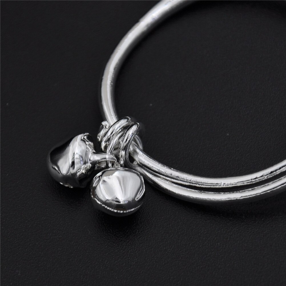 Bracelet cloche plaqué pour enfants | , en argent, de fête d'anniversaire, bénédiction meilleure pour les enfants