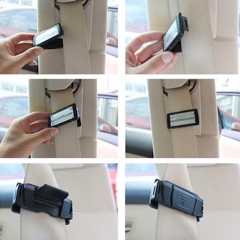 Clip ajustable para cinturón de seguridad de coche, soporte Universal para cinturones de seguridad de vehículo, hebilla de tope, abrazadera, accesorios para cinturón de seguridad de coche, 2 uds.