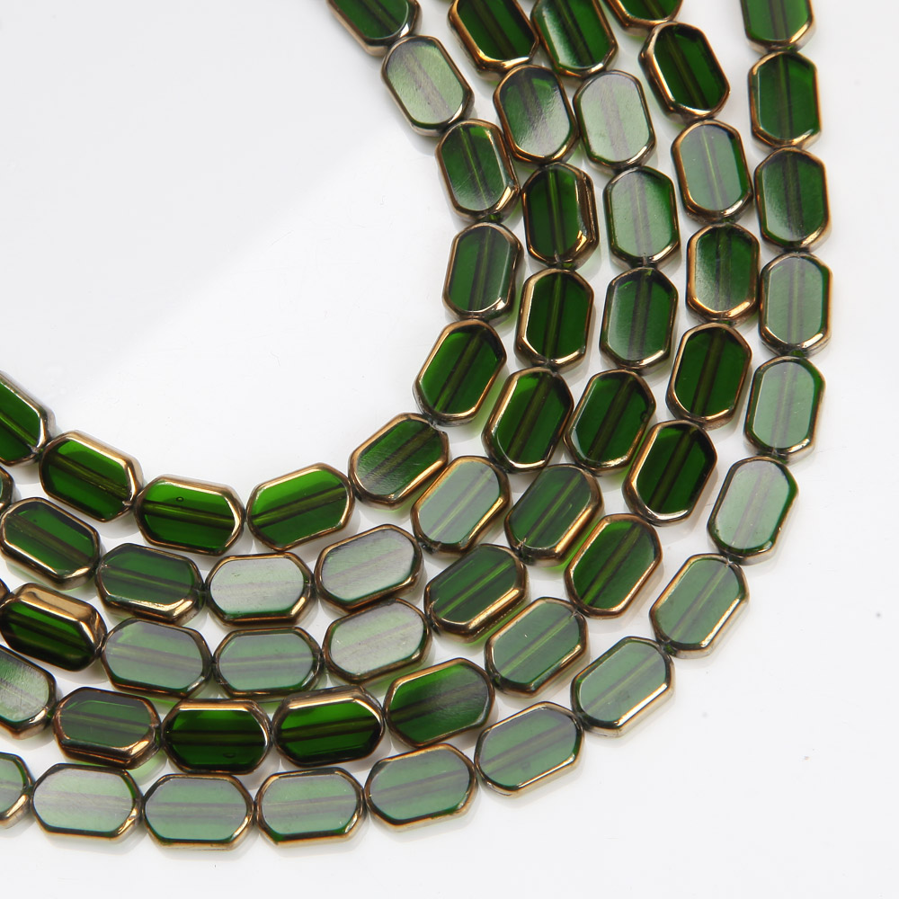 28PCS 6*9mm Ellipse Glass Beads for Jewelry Making Bracelets Charms for Jewelry Making Supplies DIY Pendants Accessories