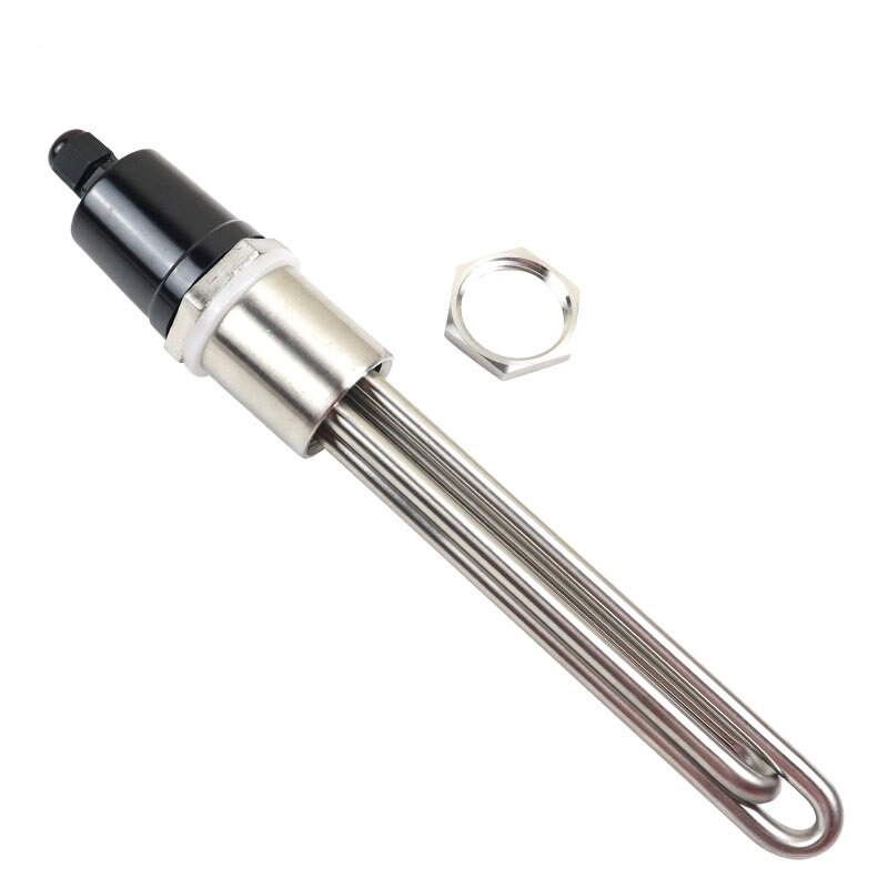 220v Water Heating Element DN25 Stainless Steel Electrical Immersion Brewing Tubular Heater 2.5kw/3.5kw/4.5kw/5.5kw: 220v 2500w / Heater Thread Nut
