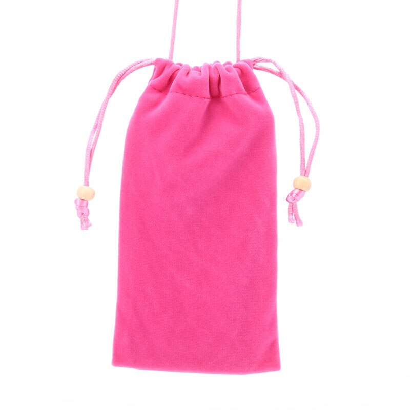 6.3 inch Universele Katoen Neck Strap Sleeve Phone Bag Case cover voor Samsung Note9 voor huawei Mate 20 P20 voor Xiaomi 8 SE: A size 5.0inch / Rose