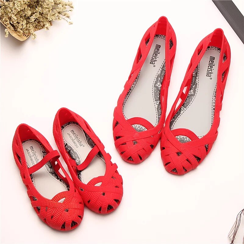 Mini Melissa Schoenen Vrouwen Jelly Sandalen Melissa Meisjes Jelly Sandalen Antislip Sandalen Ouder-Kind Schoenen Strand sandalen