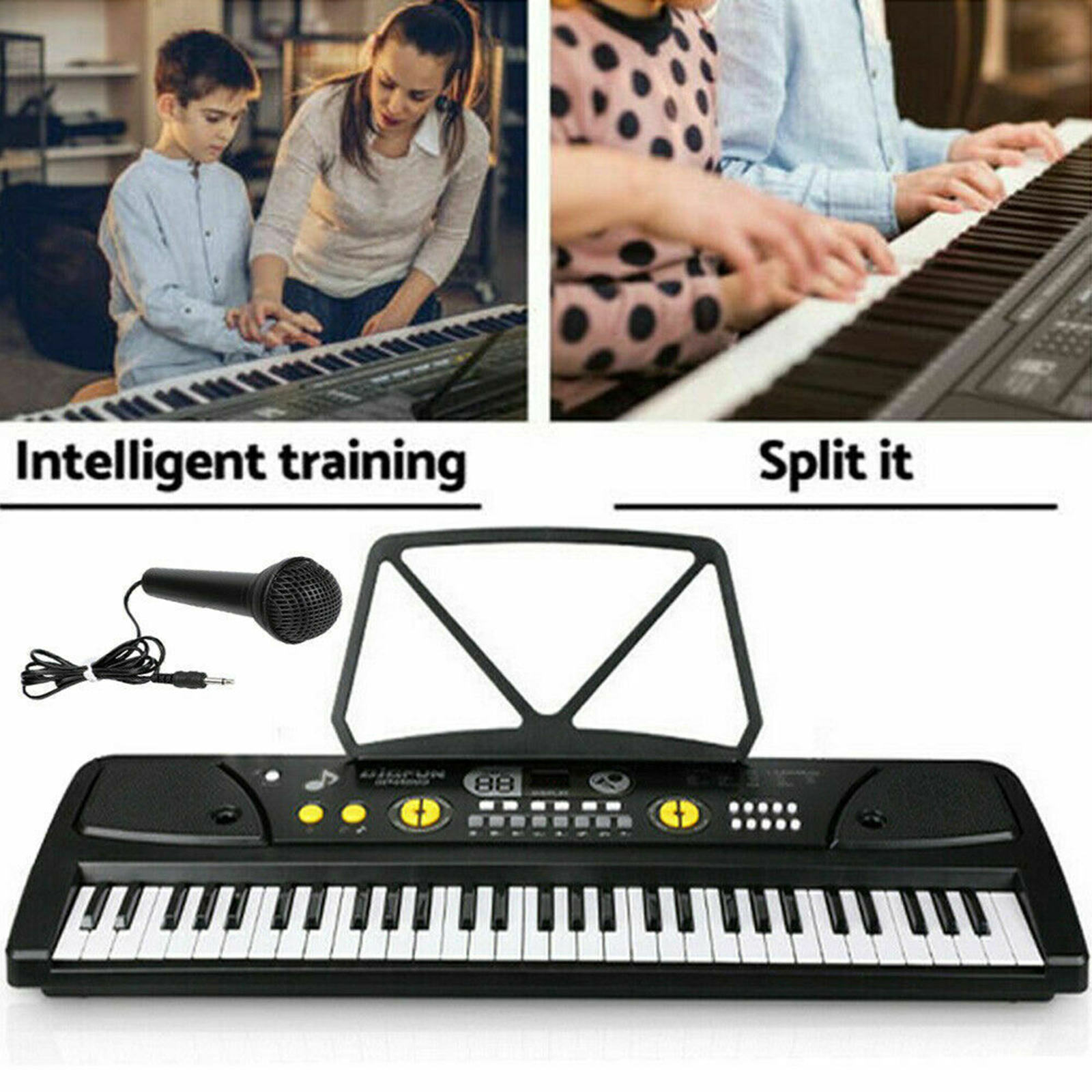 61-Key Digital Pianos Keyboards - Portable Electronic Musical Instrument