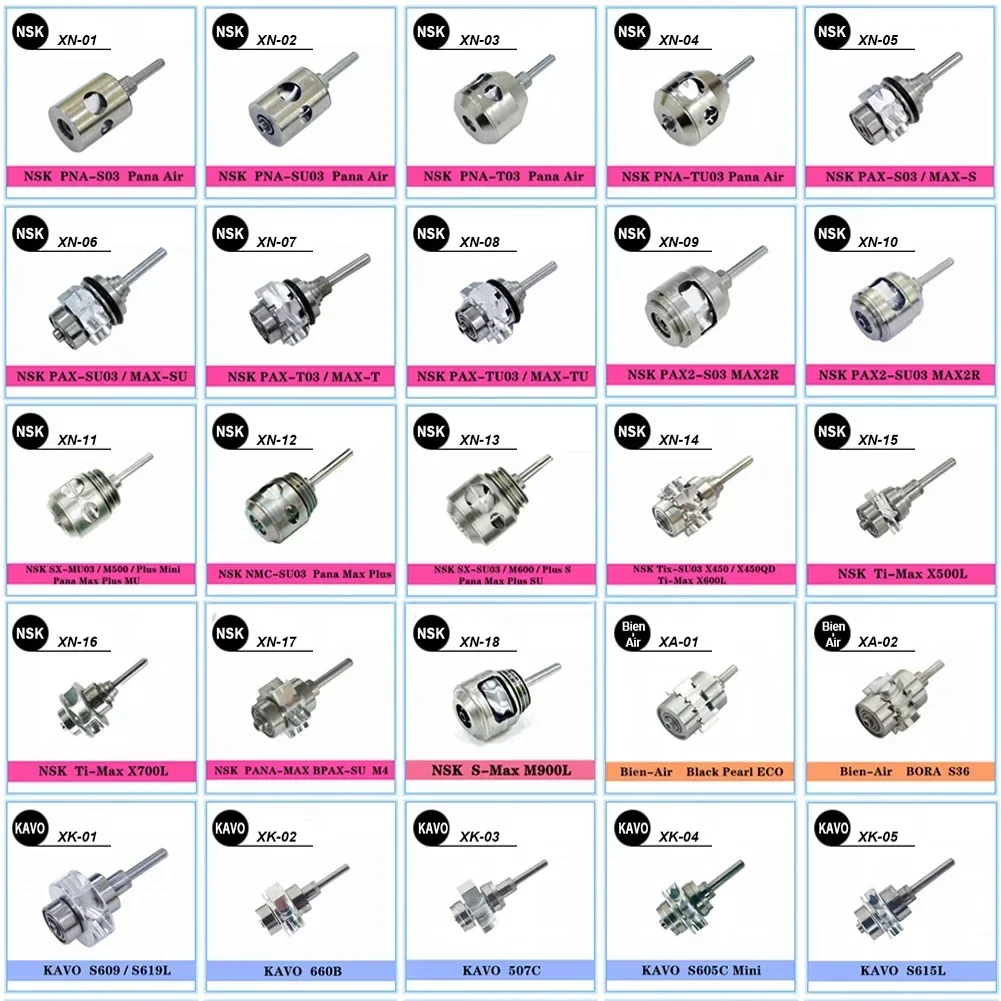 Top Grade COXO Dental Handpiece Ceramic Rotor COXO CX207A CX207B High Speed Air Turbine Cartridge Rotor Standard Spare Parts