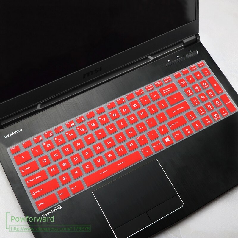 Dla MSI GS63 GS63VR Stealth Pro GT73 GT73VR TITAN GP72 GP72X Leopard GE62VR GE72VR 15 17.3 klawiatura laptopa obudowa ochronna: red