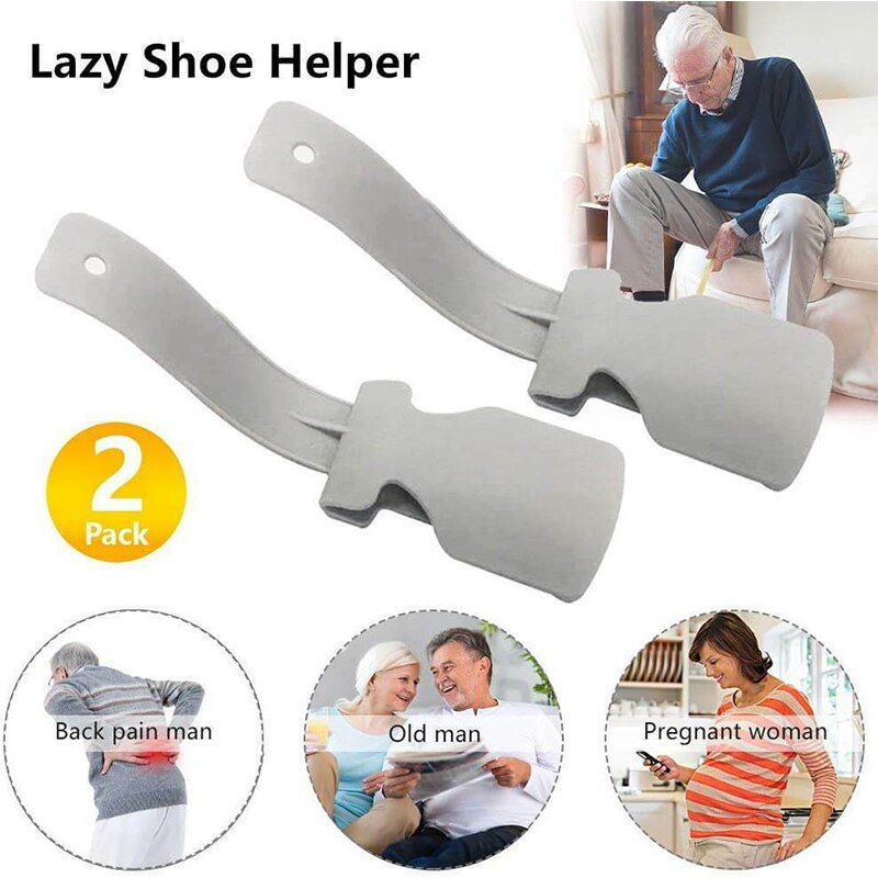 Ropa Unisex perezosa, zapato auxiliar de cuerno, zapato de calzador, zapato fácil de poner y quitar, calzado resistente de ayuda al deslizamiento, herramienta para zapatos Shoespooner