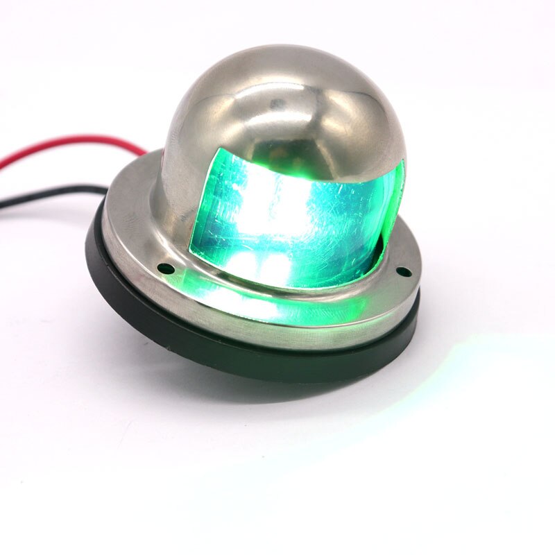 2pcs 12V Dc Red and Green Led Navigation Lights 304 Stainless Steel Navigation Lights, Used in the Base of Yacht Accessories