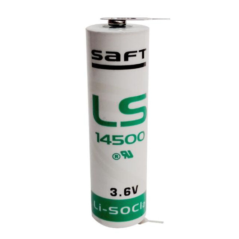 Saft LS14500 ER14505 14500 Aa 3.6V 2600Mah Plc Primaire Lithium Batterij Met Lassen Voet Pins