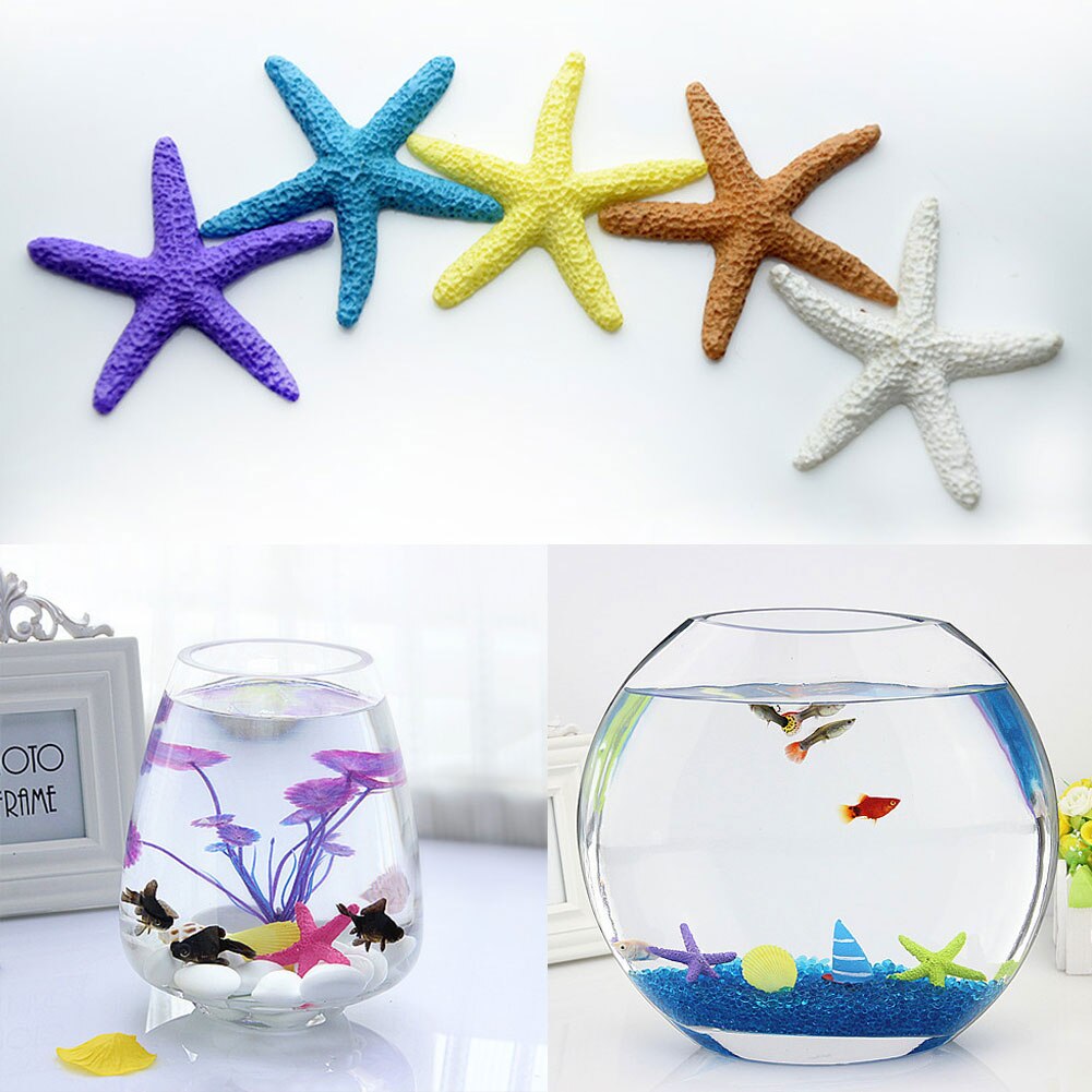 5cm Artificial Starfish Underwater Resin Aquarium Fish Tank Decoration Artificial Fish Pet Ornaments Viewing Decorations