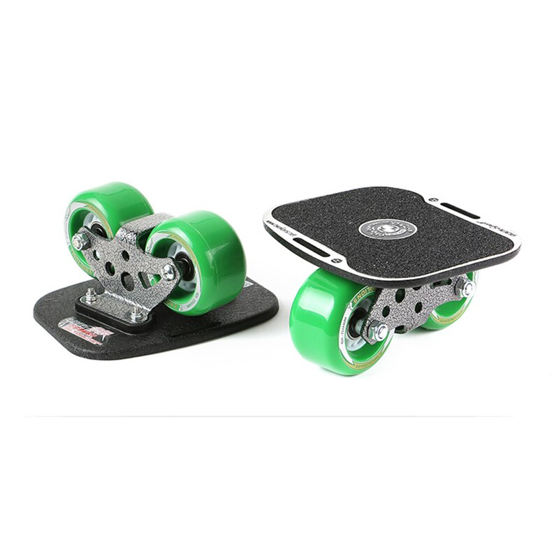 Twolions Mirage Aluminum Drift Board For Freeline Roller RoadDrift Skates Antislip Skateboard Deck Freeline Skates Wakeboard: Green