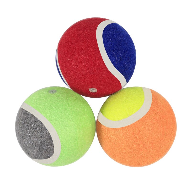 1pc 6cm Tennis Ball Dog Toy Squeaky Soft Rubber Dog Sound Toy Interactive Puppy Training Ball Toys For Dogs