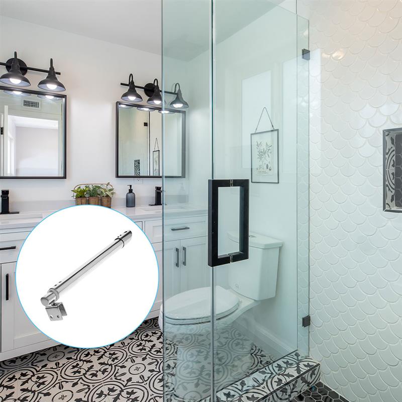 Supporto Doccia Per Barra 1-1/4'' - Nichel Spazzolato, Regolazione Altezza - Foto 5