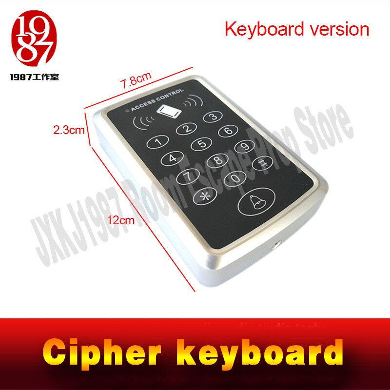 Takagism game prop, Real life room escape props jxkj-1987 cipher keyboard enter right password on the keyboard to open door
