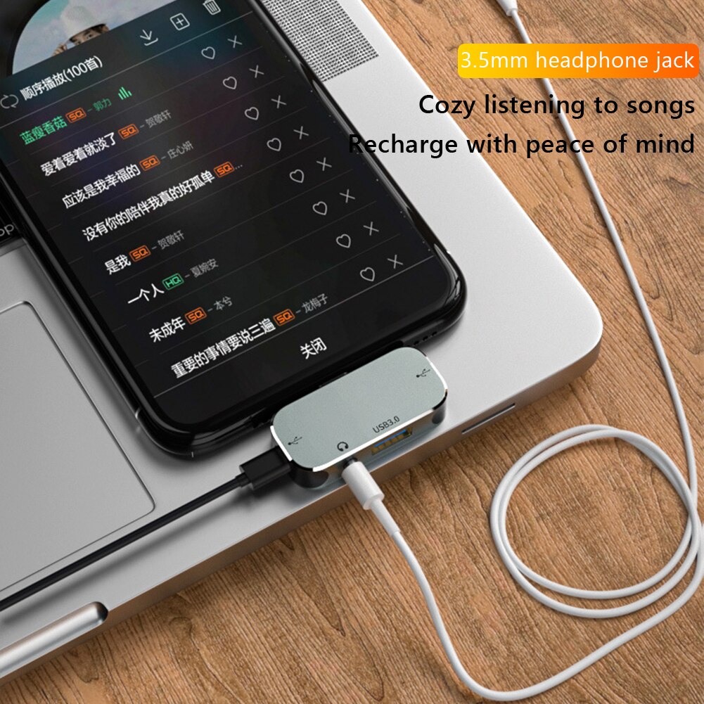 Type C Hub Docking Station 3.55Mm Jack PD100W Laptop Power USB3.0 USB3.1 Hdmi Hub Usb 3.0 Extender Computer Laptop splitter