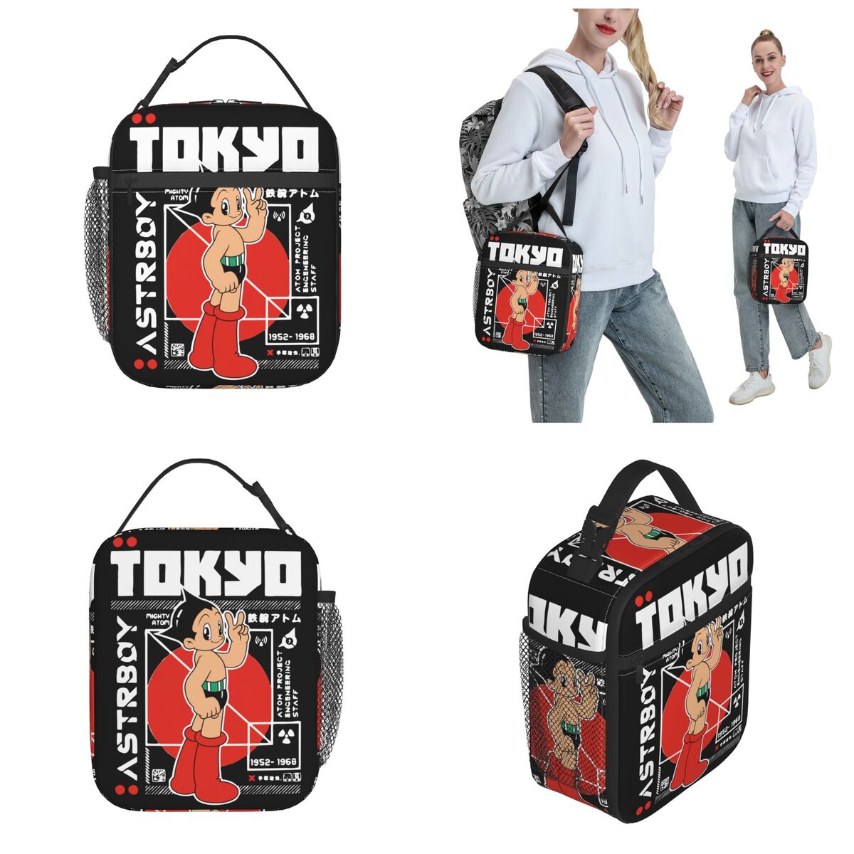 The Mighty Atom Astro Boy Astroboy Insulated Lunch Bag Cooler Bag Reusable Lunch Container Portable Tote Lunch Box Office Travel