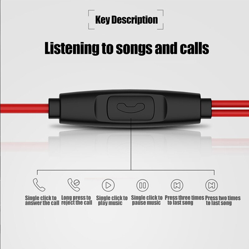 Auriculares con cable y micrófono para Xiaomi Redmi Note 9 Pro Max 8 Pro 8T 7 7S 5 K30 K20 8A Dual 7A 6 6A Y3 S2 Y2 GO