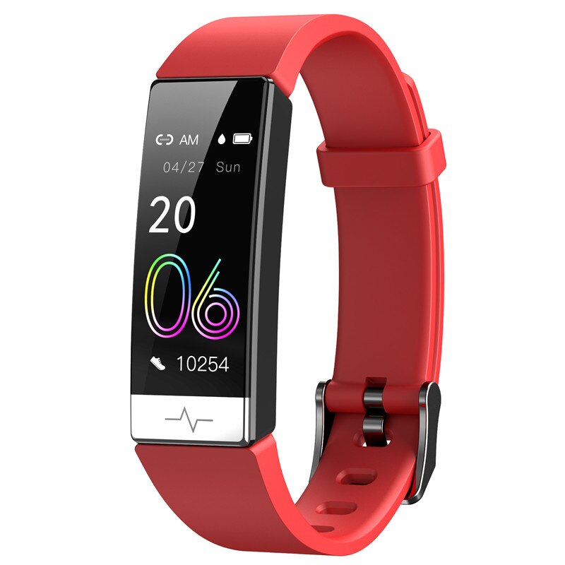 Smart Bracelet Y91 - Wodoodporna IP68 Smartwatch EKG PPG HRV Tętno - Ciśnienie Krwi - Przypomnienie WhatsApp: Czerwony
