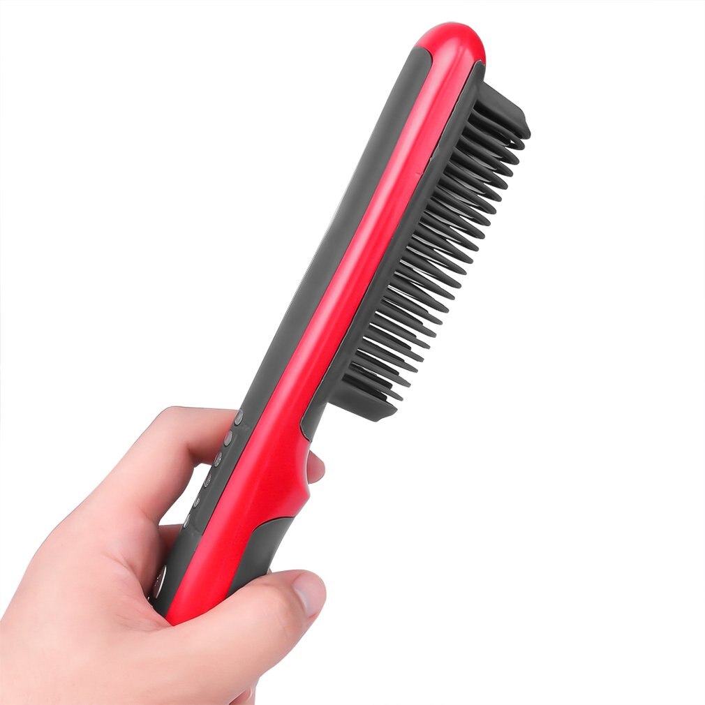 Plancha de pelo eléctrica y recta, peine de vapor , cepillo Styler, herramientas de estilismo para el cabello