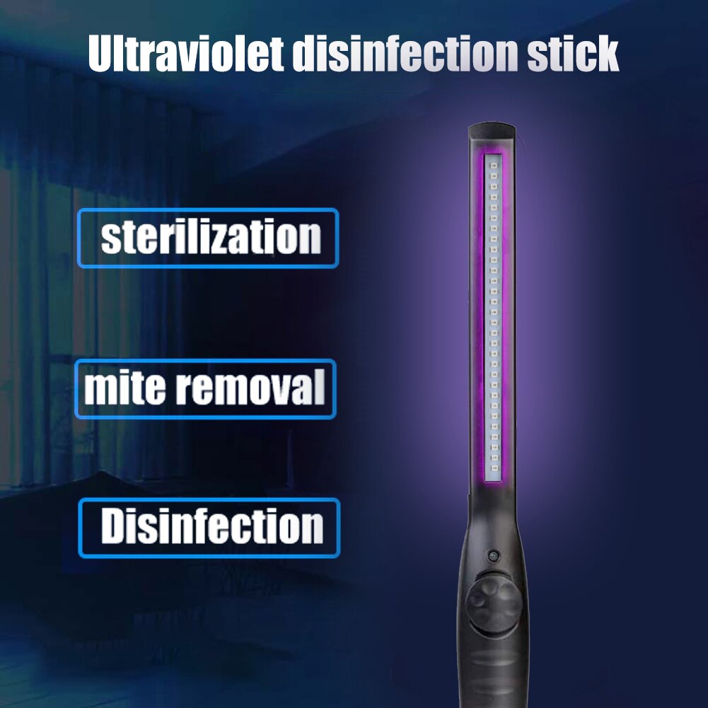 Portable 10W Germicidal Light 30 LED UV Sterilizer Kill Dust Mite Eliminator UV Lamp Disinfection Light for Bedroom Hospital