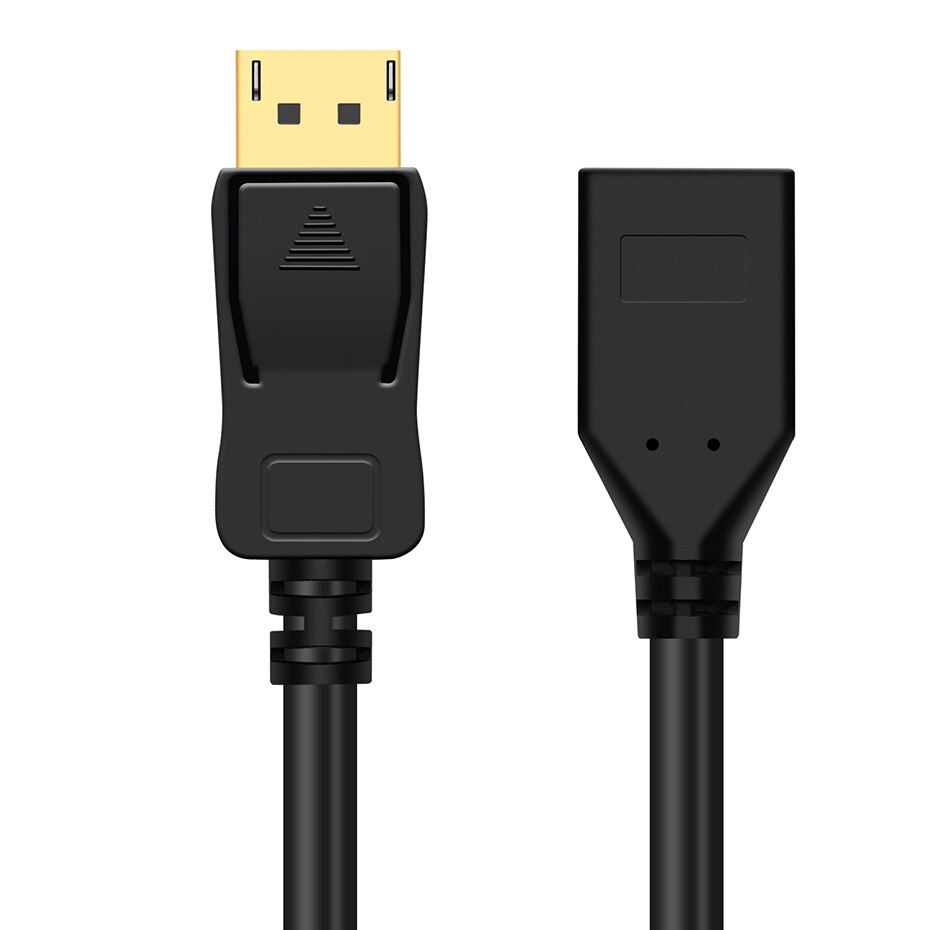 144hz displayport forlængerkabel 4k dp 1.2 kabel forlænger displayport han til hun (fungerer med displayport 1.4 kabel port)