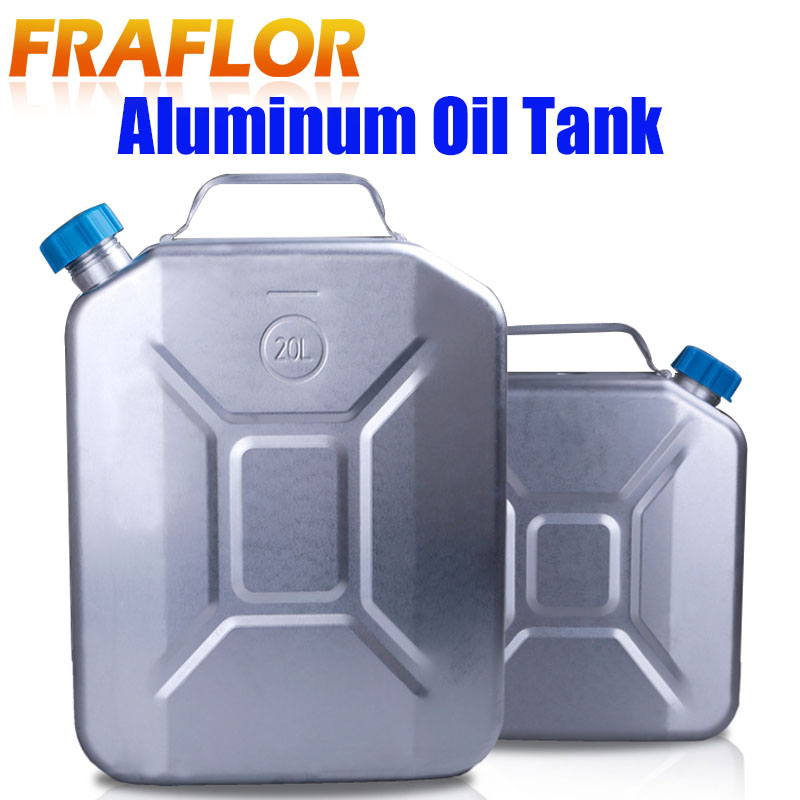 Réservoir d'huile métal Aluminium | Bouteille de carburant, essence Diesel épais, réservoir d'eau, portable moto camion voiture
