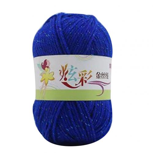 4 nici miękka dzianina szydełka nici akrylowe ręcznie przędzy wełnianej hak linia buta DIY akcesoria do szycia wielokolorowy: Lake Blue