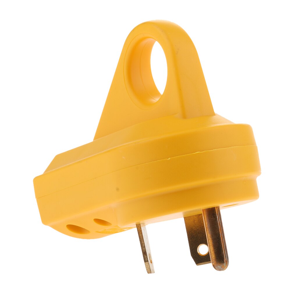 30 AMP 125 Volt RV Receptacle Plug Electrical Male Plug Adapter Connector with Easier Handle Grip