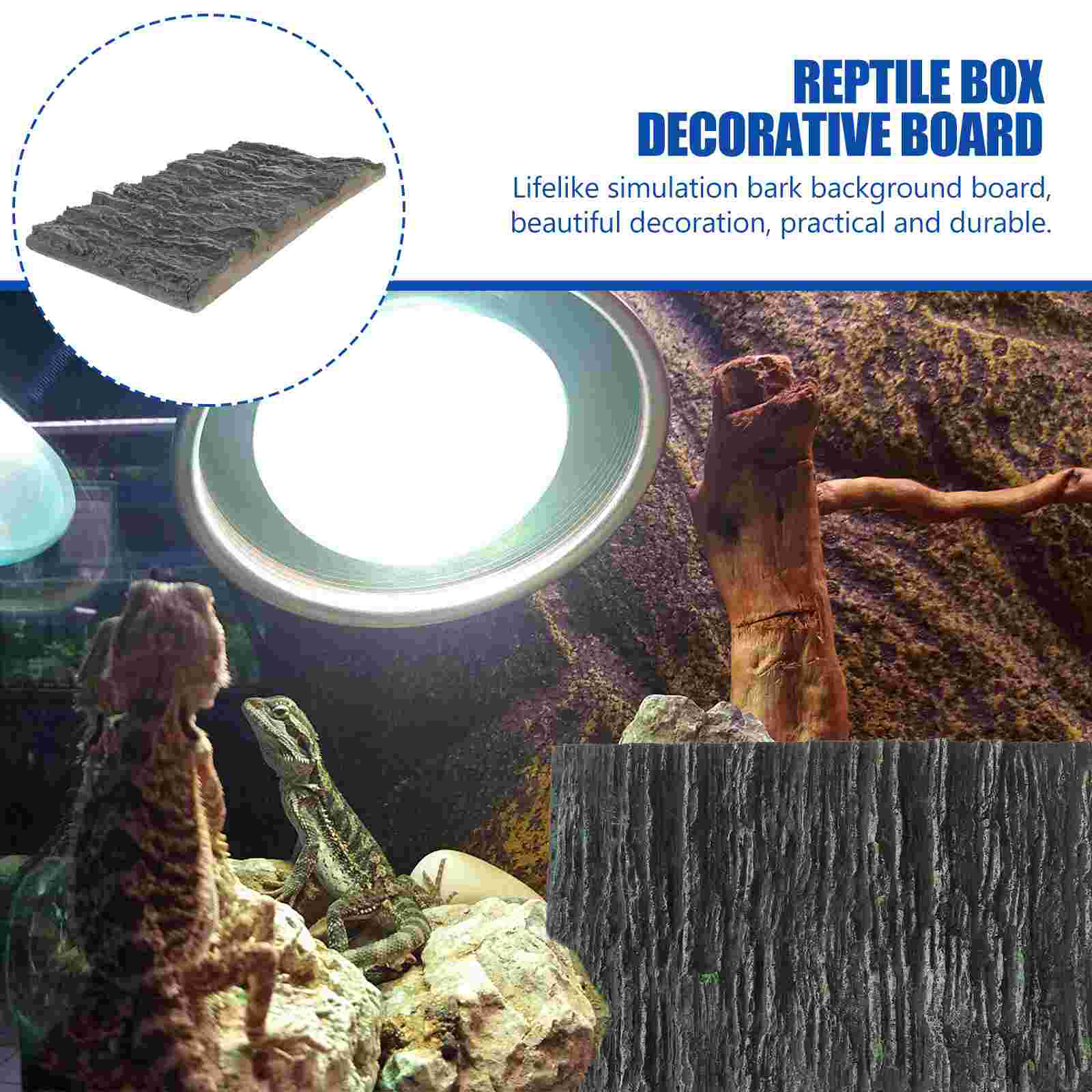 1pc Reptile Tank Background Terrarium Background 3D Vivarium Background Decor