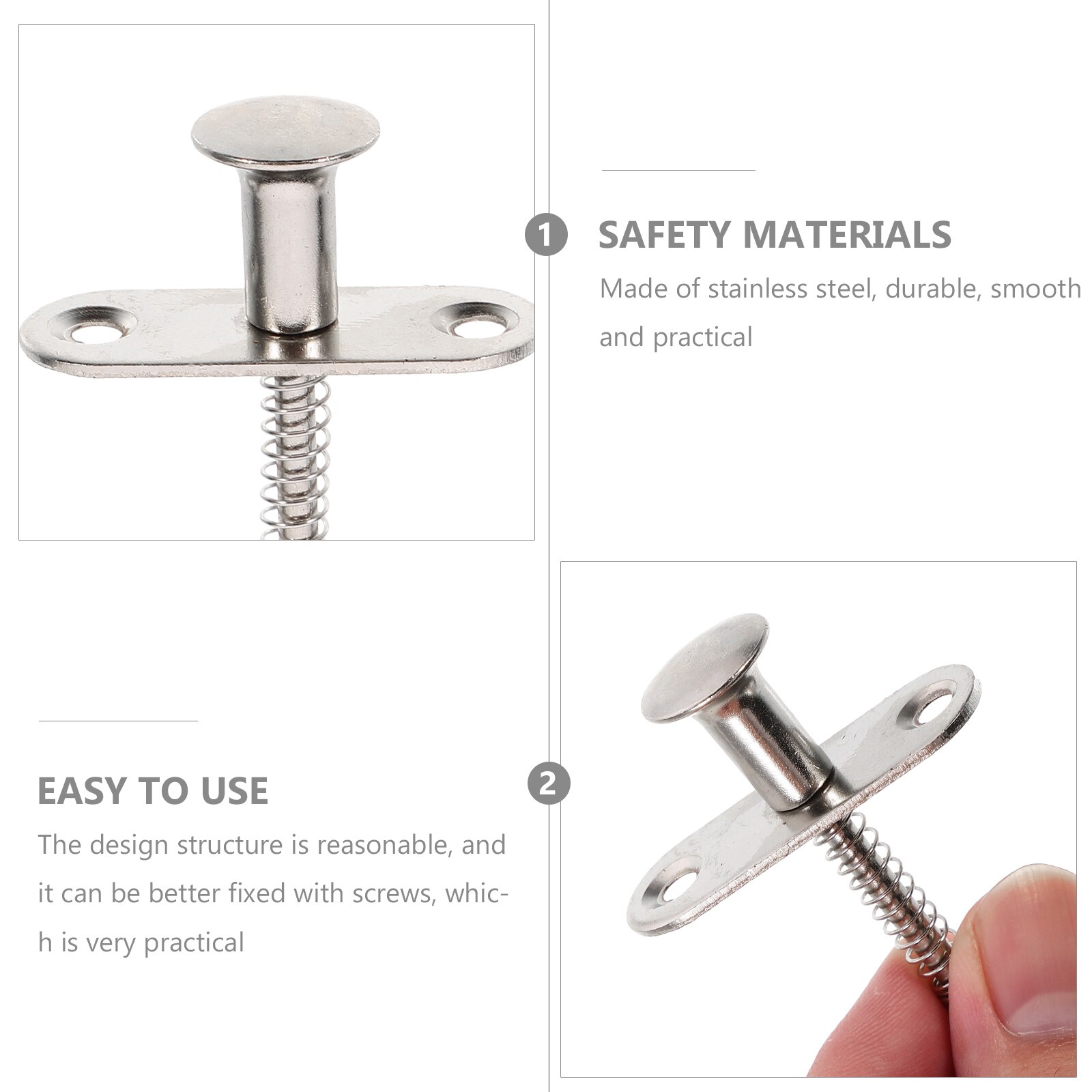 Verrou à ressort pour lit de bébé, 10 pièces, ajusteur, raccords de fixation de lit, loquet de porte, pièces de quincaillerie de meubles