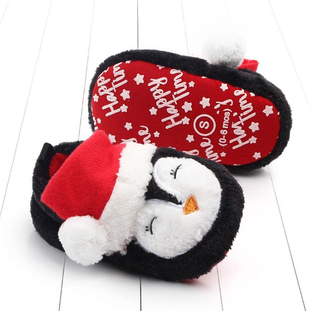 Christmas Warm Shoes Kids Toddler First Walkers Winter Baby Boys Girls Shoes Xmas Cosplay Cute Cartoon Kids Animal Shoes