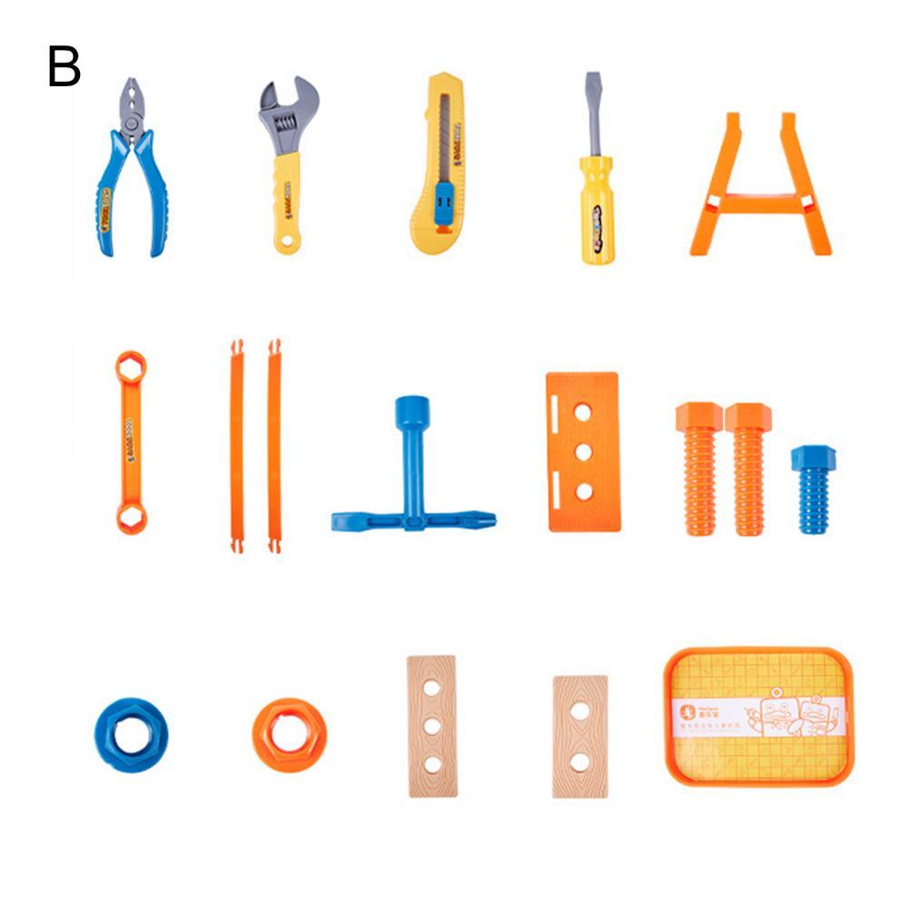1Set gioco di ruolo sviluppo del cervello giocattolo strumento di riparazione 3D universale fai finta di giocare giocattolo fai finta di giocare giocattolo per interni:  B