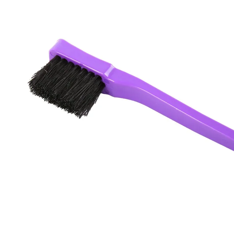 Hairdressing Comb Purple Set Double Headed Eyebrow Brush Dyeing Steel Needle Pointed Tail Comb Styling Tool Set of 3