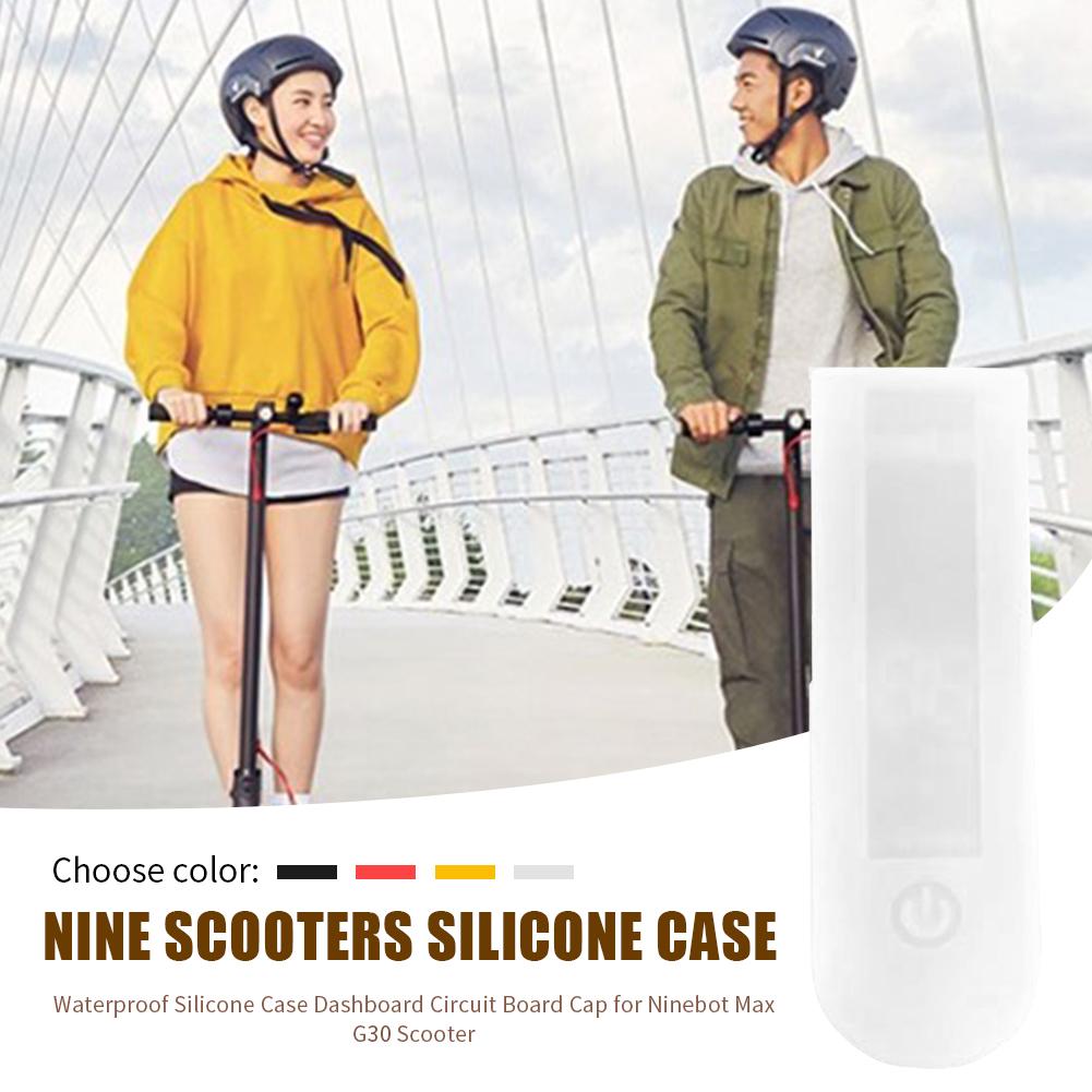 Painel de controle central capa silicone para ninebot max g30 scooter elétrico acessórios à prova dscratágua scratchproof caso protetor