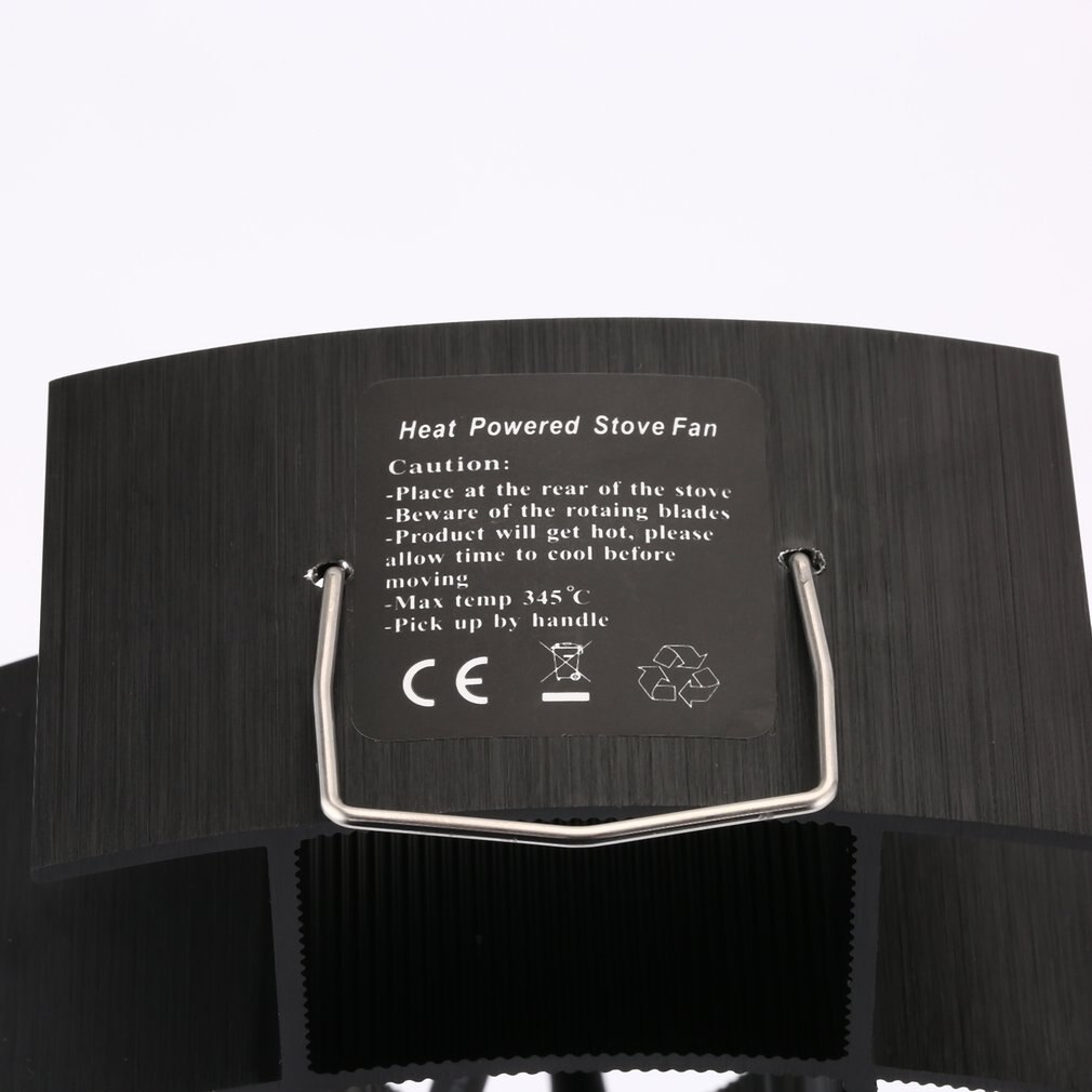 3 Blade Ventilator Fireplace Fan Thermal Power Ventilator Fireplace fan thermodynamic trefoil black YL-401
