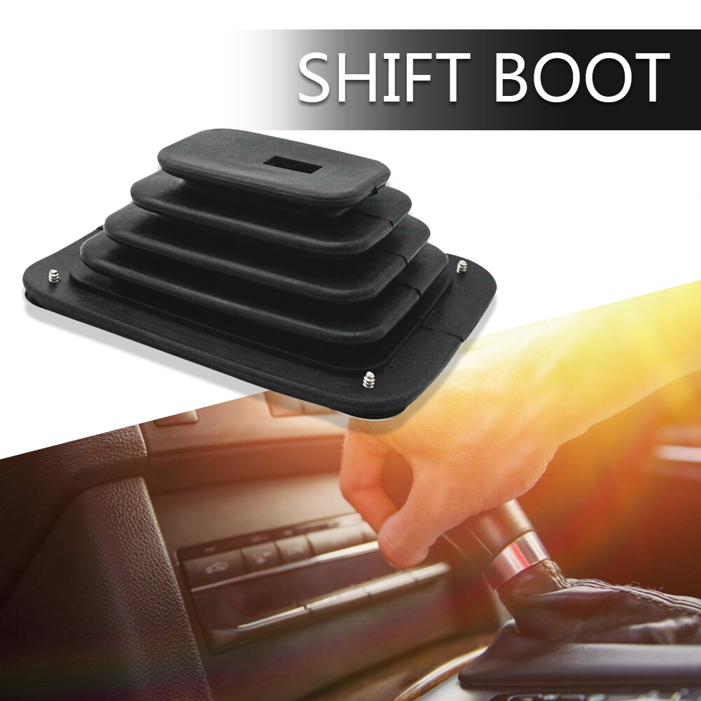 Rubber Shifter Boot Installa Remove Convenient Simple with Chrome Plate 5 5/8in x 6 3/4in Manual Automatic 350