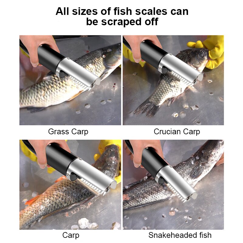 Fully Automatic Scraping Fish Scale Artifact Electric Scraping Fish Scale Killing Tool in Addition To Fish Scale Waterproof
