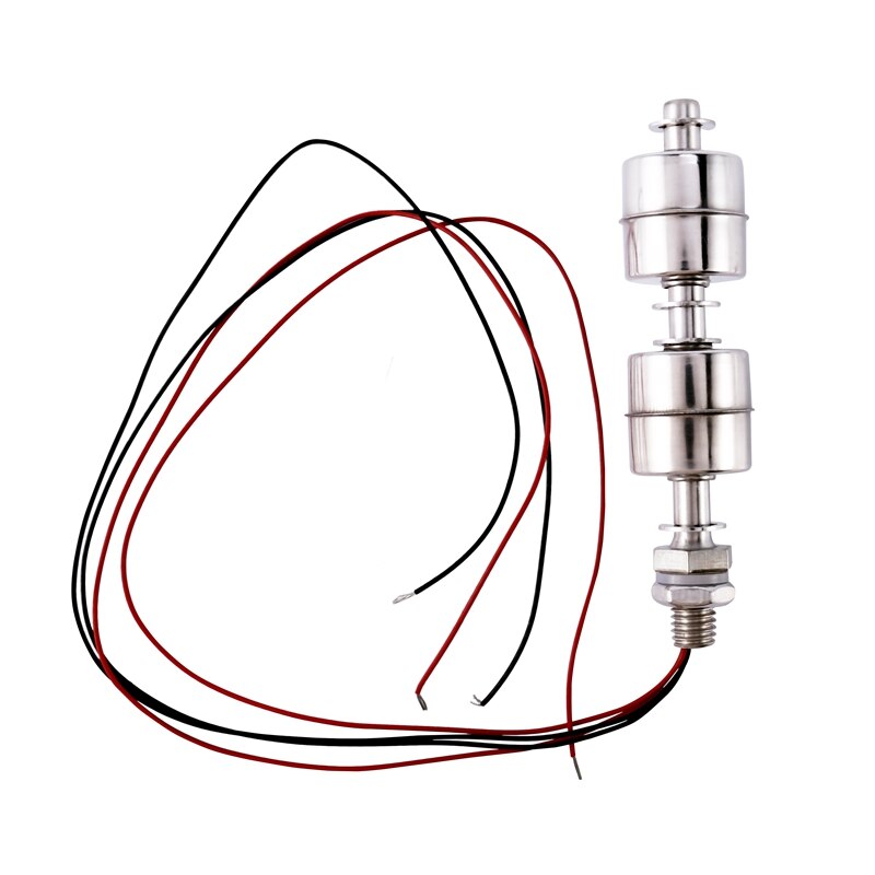 100mm Stainless Steel Float Switch Water Tank Liquid Level Sensor Double Ball Float Switch Water Tank Flow Sensor: Default Title