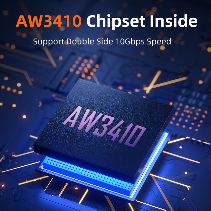 CABLETIME 10 Gb/s Adapter USB 3.2 Gen 2 typu A do typu C Konwerter ładowania i synchronizacji do telefonów komórkowych, laptopów i tabletów C516