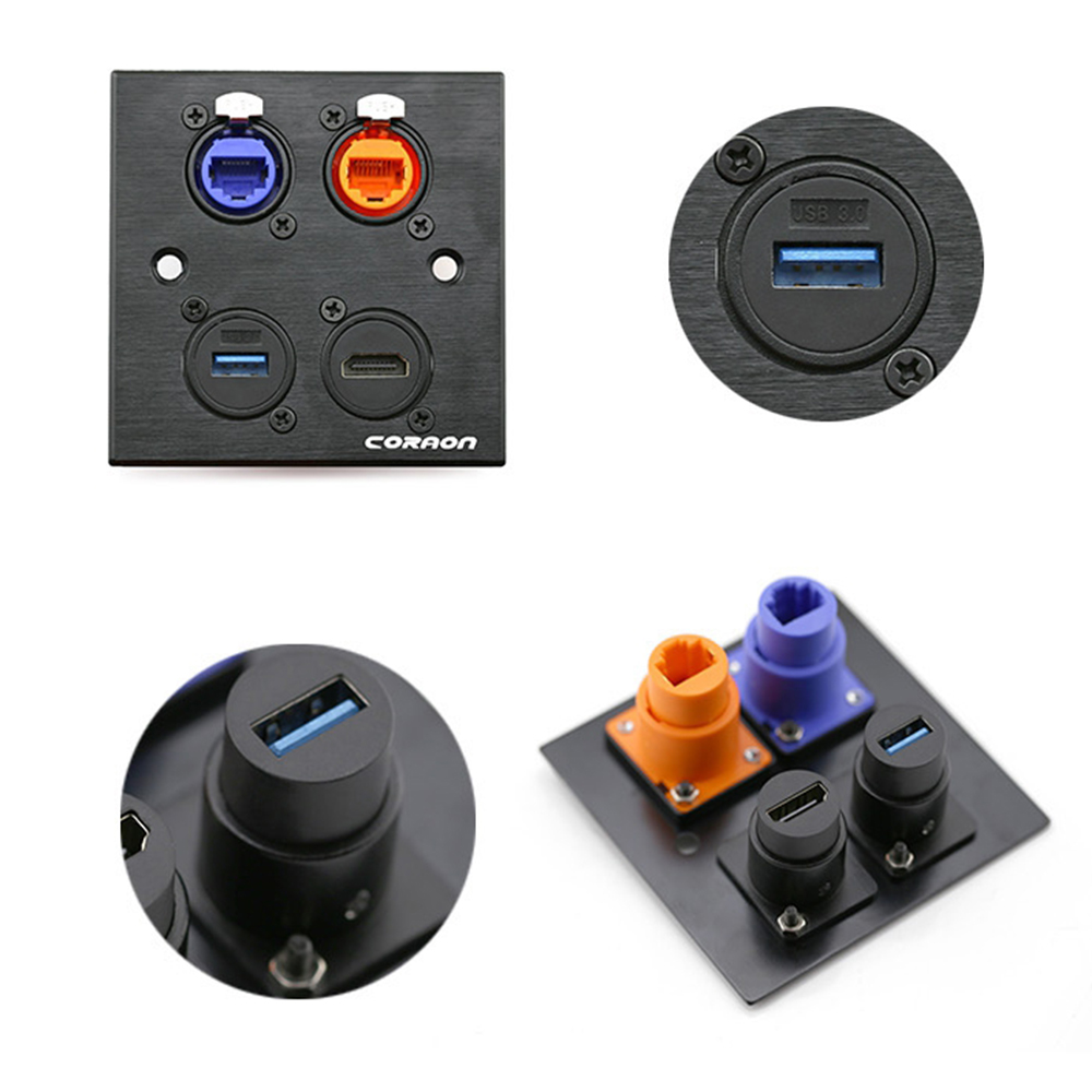 D Type Chassis USB 2.0 3.0 Connector Type C Female to Female USB-C Converter Adapter Type-C Panel Mount DIY Jack